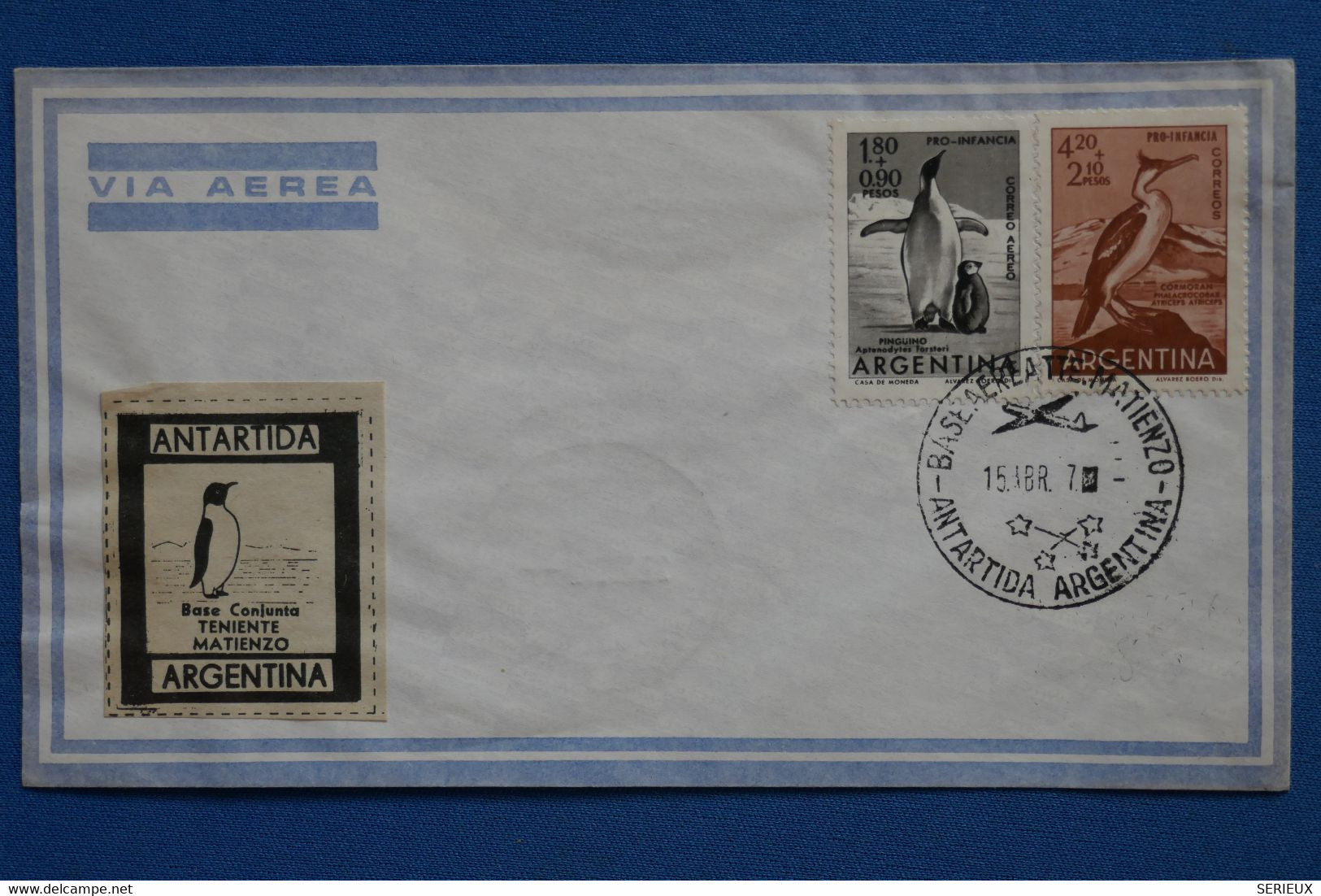 Z10 ARGENTINA BELLE LETTRE    1970  BUENOS AIRES ANTARTIDA ARGENTINA  BASE TENIENTE+ AFFRANCH. INTERESSANT - Cartas & Documentos