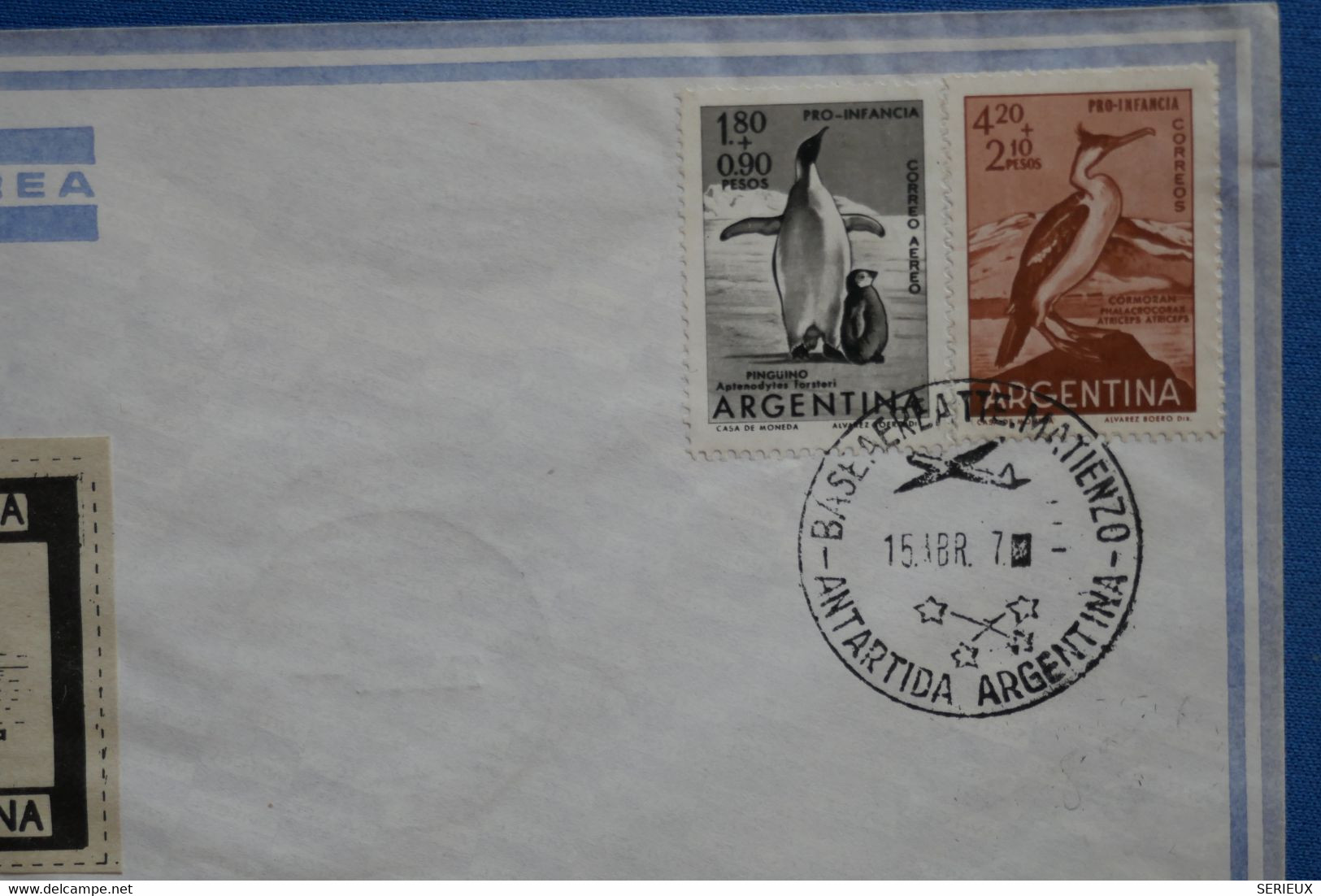 Z10 ARGENTINA BELLE LETTRE    1970  BUENOS AIRES ANTARTIDA ARGENTINA  BASE TENIENTE+ AFFRANCH. INTERESSANT - Cartas & Documentos