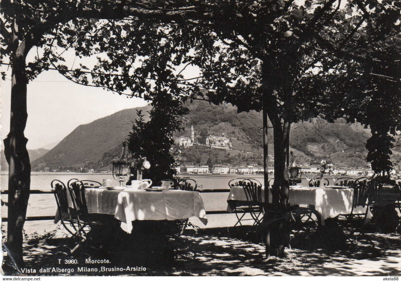 SVIZZERA - TICINO - LAGO DI LUGANO -MORCOTE - BRUSINO ARSIZIO - ALBERGO MILANO - TRAM - Brusino Arsizio