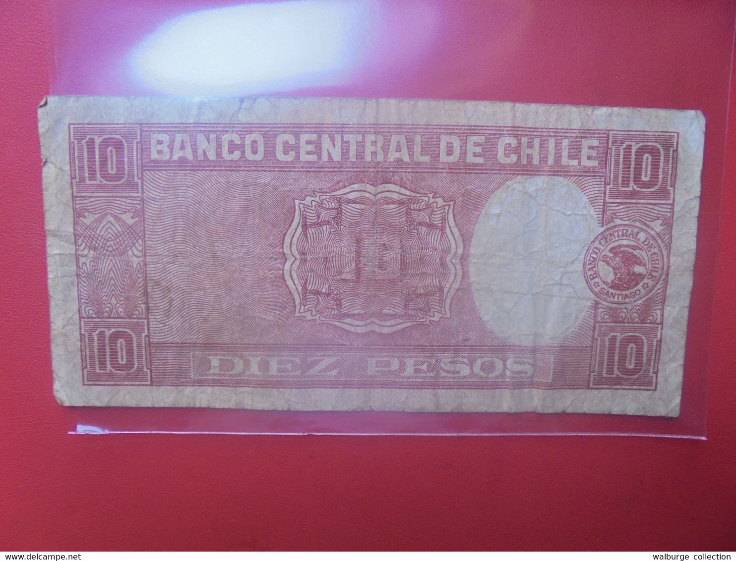 CHILI 10 PESOS Beaucoup Circuler (B.24) - Chile