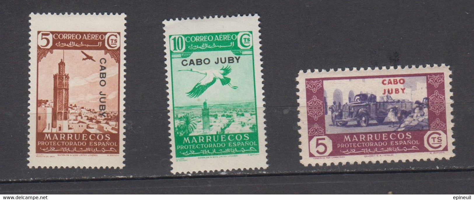 CABO JUDY * LOT DE 3 TIMBRES - Cabo Juby