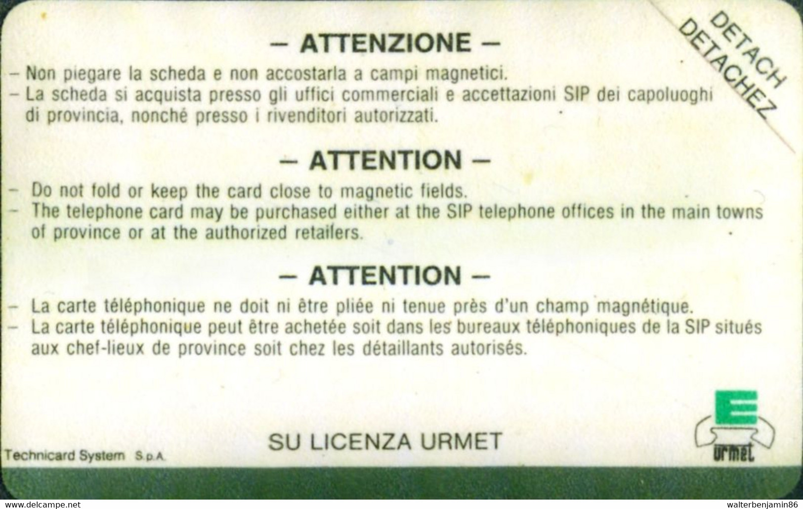 C&C 5182 A SCHEDA NUOVA PROTOTIPI E PROVE URMET ROSSA VARIANTE LATO B OPACO - Special Uses