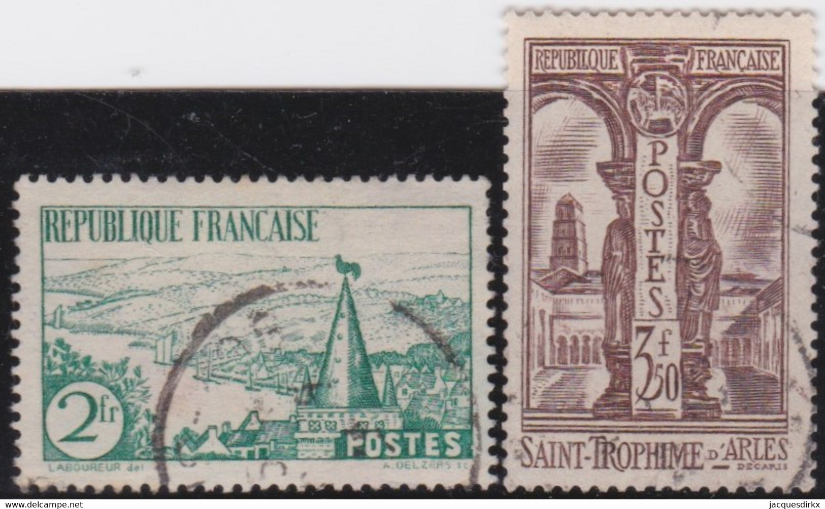 France   .   Y&T   .    301/302          .     O   .      Oblitéré    .   /   .   Cancelled - Used Stamps