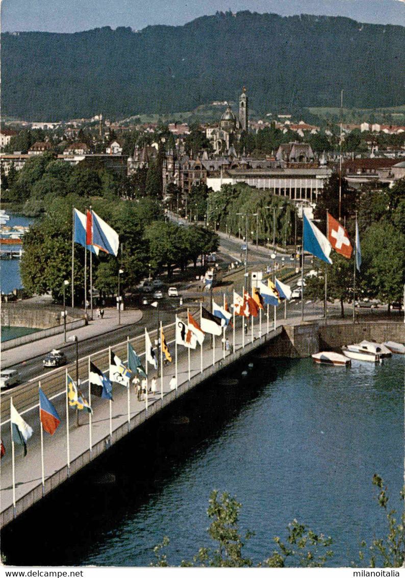 Zürich - Quaibrücke, Kongreßhaus, Enge Und Ütliberg (7635) - Enge