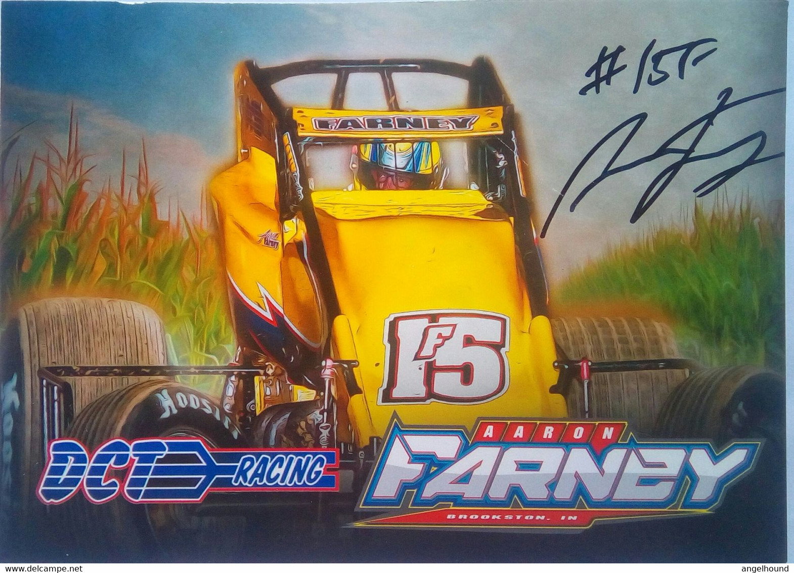 Aaron Farney ( American Racer Car Driver) - Autografi