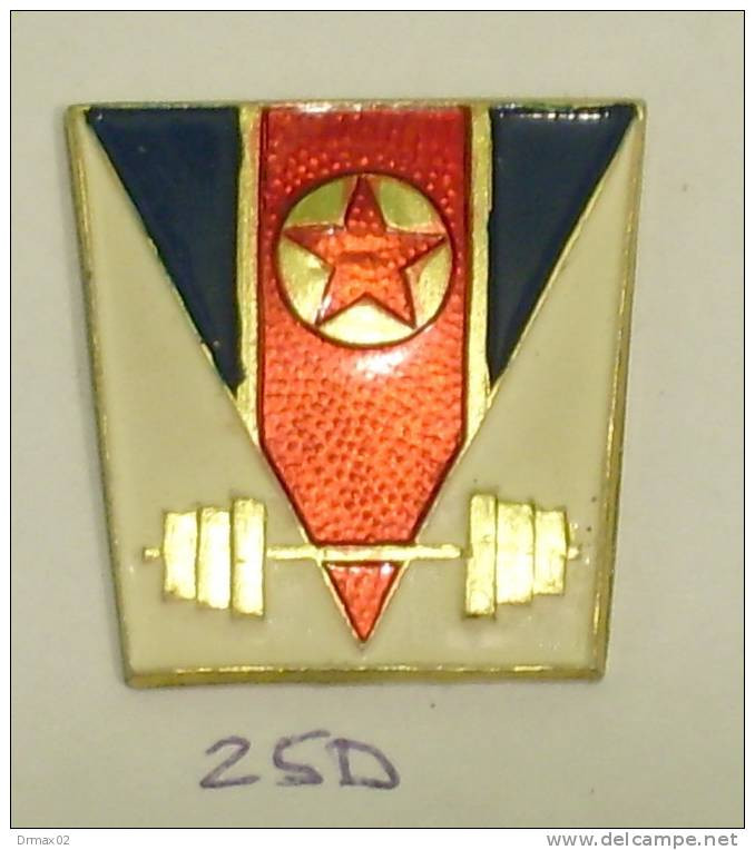 Weightlifting  Haltérophilie FEDERATION OF CORÉE KOREA COREA  - RARE & OLD Pin - Pesistica