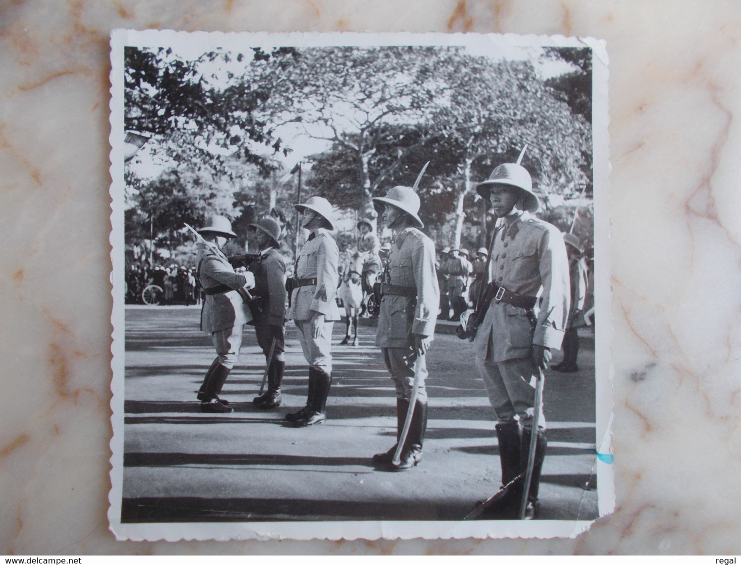 PHOTO DE 1938 CAP ST JACQUES - MILITAIRES TIRAILLEURS - Guerre, Militaire