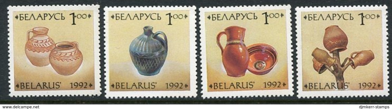 BELARUS 1992 Traditional Ceramics.   MNH / **.  Michel 17-20 - Wit-Rusland