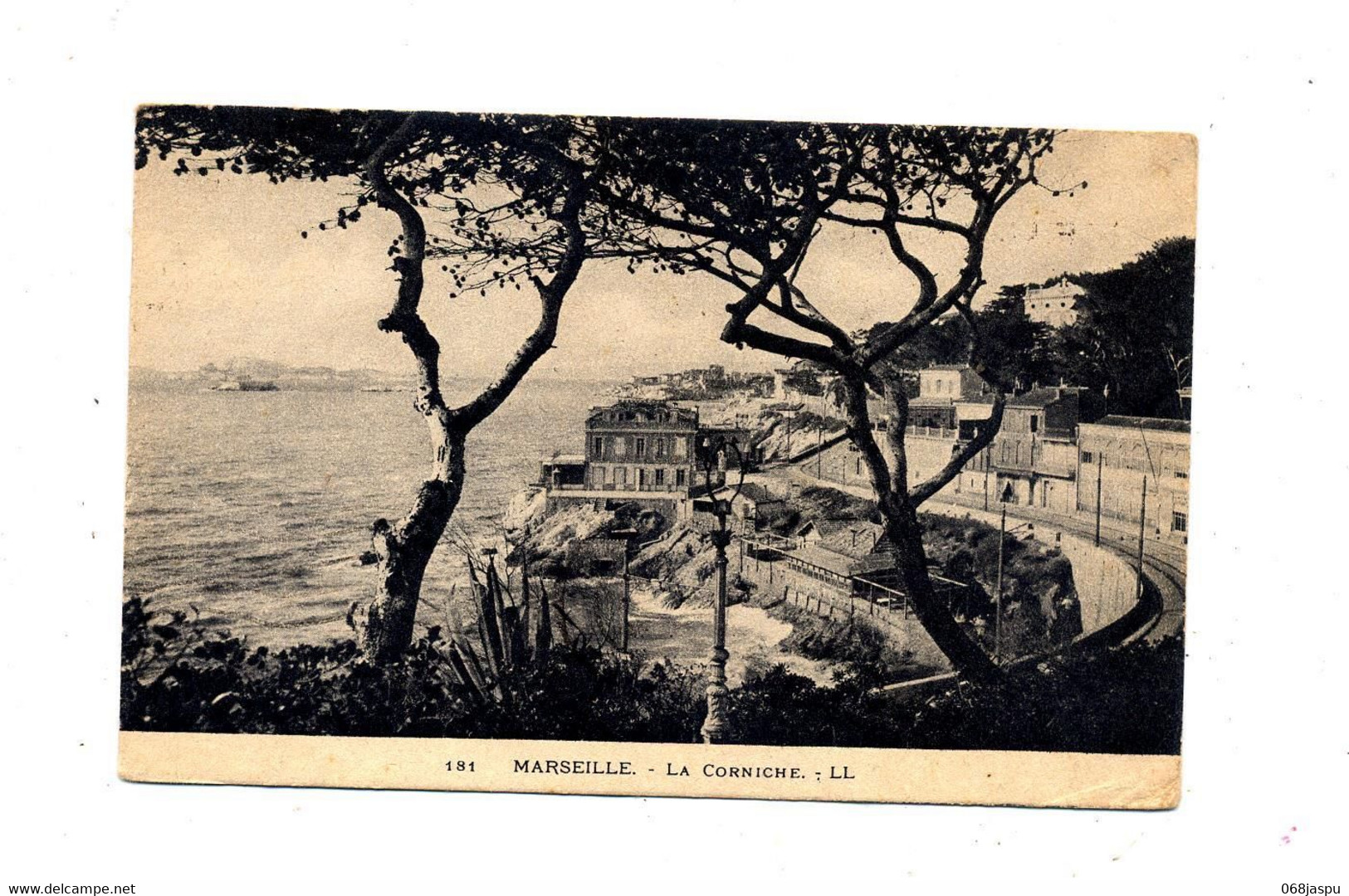 Carte Marseille Corniche Flamme Cigarette Celtic - Zonder Classificatie