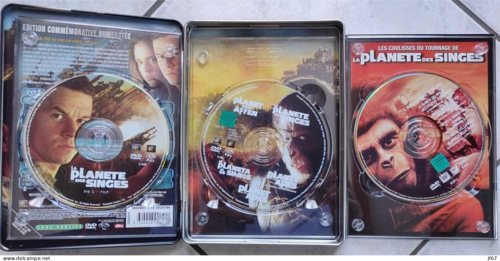 La Planète Des Singes 3 DVD En Coffret Métalbox (édition Commémorative Numérotée) - Science-Fiction & Fantasy