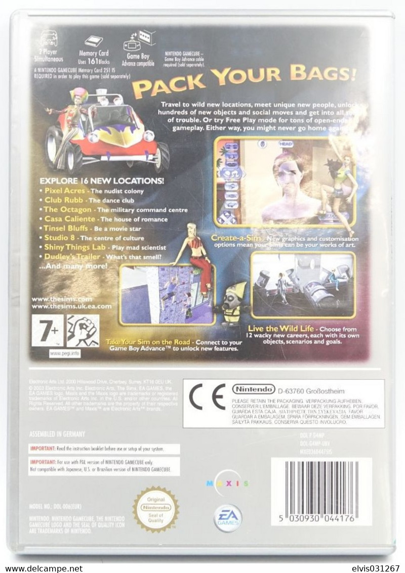 NINTENDO GAMECUBE : THE SIMS BUSTIN OUT - EUROPE EDITION - Game - Nintendo GameCube