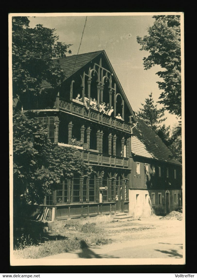 DDR Foto Wie AK Um 1960 Winfried Haus Winfriedhaus Schmiedeberg / Naundorf Bei Dippoldiswalde Im Erzgebirge - Schmiedeberg (Erzgeb.)