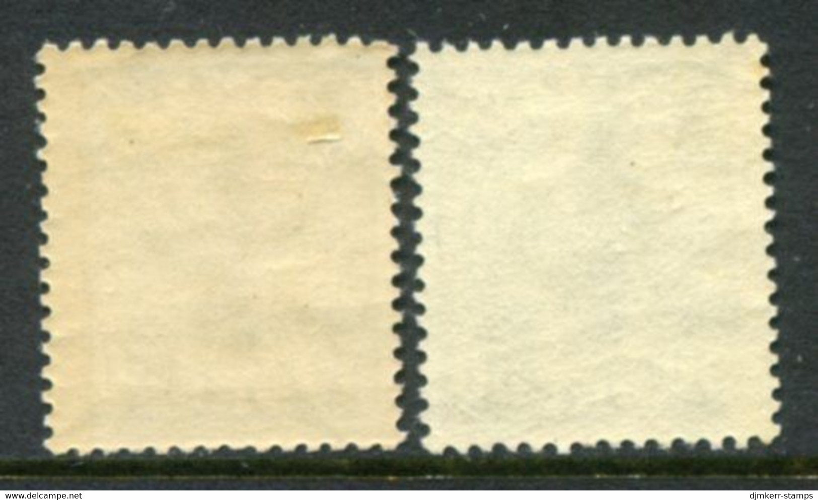 DENMARK 1921-22 King Christian X Definitive 50 Øre Olive-gray And Grey  **/* .  Michel 125-26; SG 160, 160a - Ungebraucht