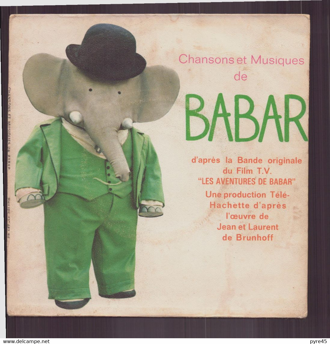 45 T Chansons Et Musiques De Babar - Kinderen