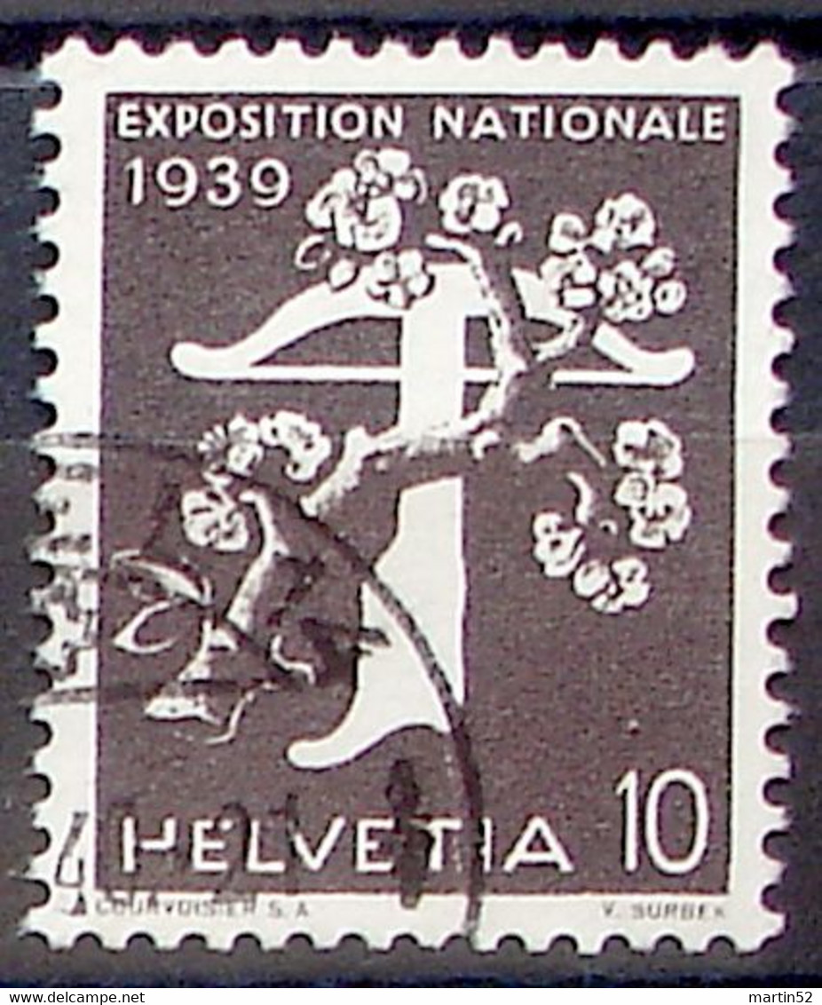 Schweiz Suisse 1939: EXPOSITION Zu 233yR Mi 349y "Rolle-Rouleaux-Coil" Mit Eck-Stempel  BASEL 14 .40 (Zumstein CHF 9.00) - Rollen