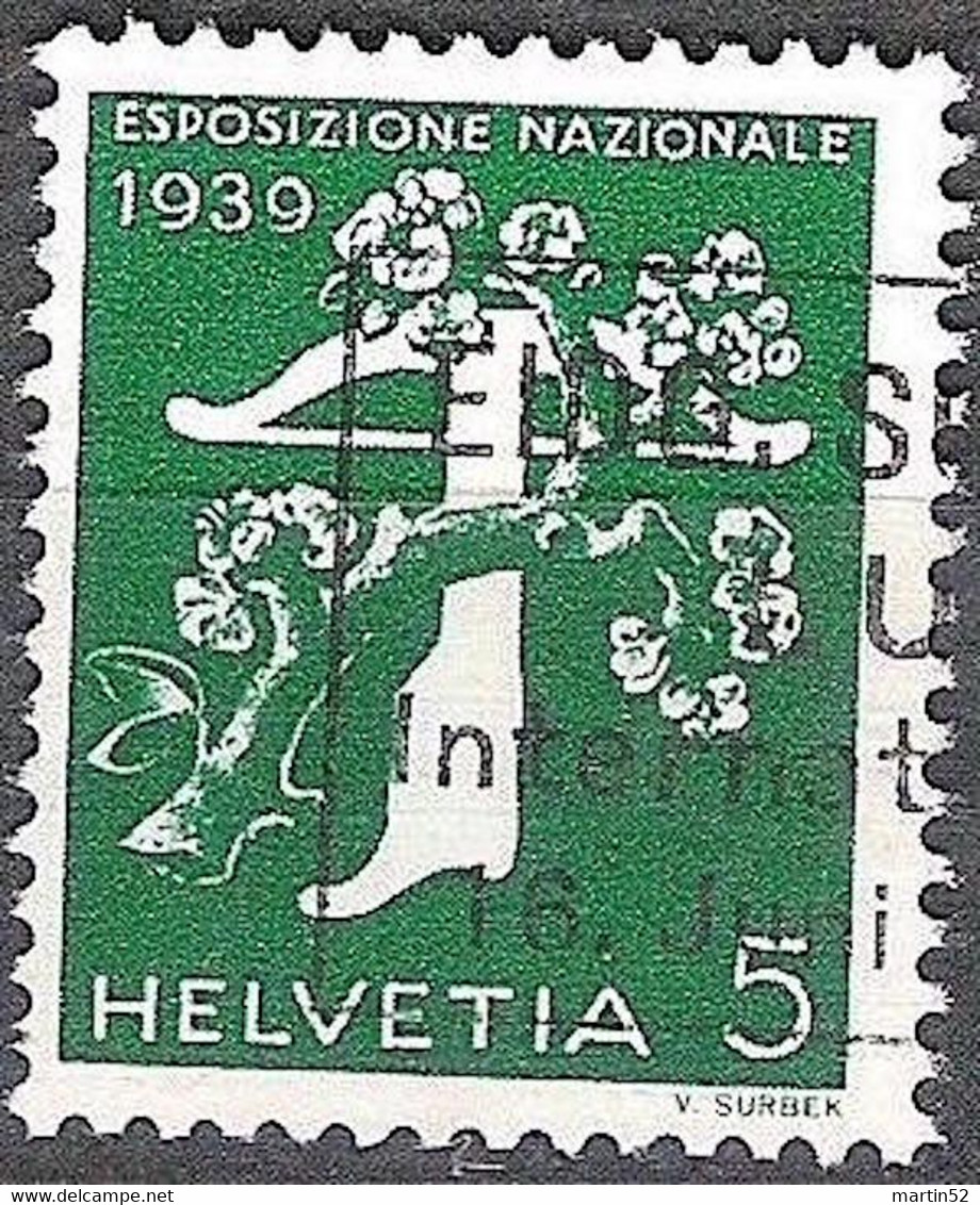 Schweiz Suisse 1939: ESPOSIZIONE Zu 236yR Mi 352y Rolle-Rouleaux-Coil EIDG.SCHÜTZENFEST LUZERN 1939 (Zumstein CHF 7.00) - Rollen