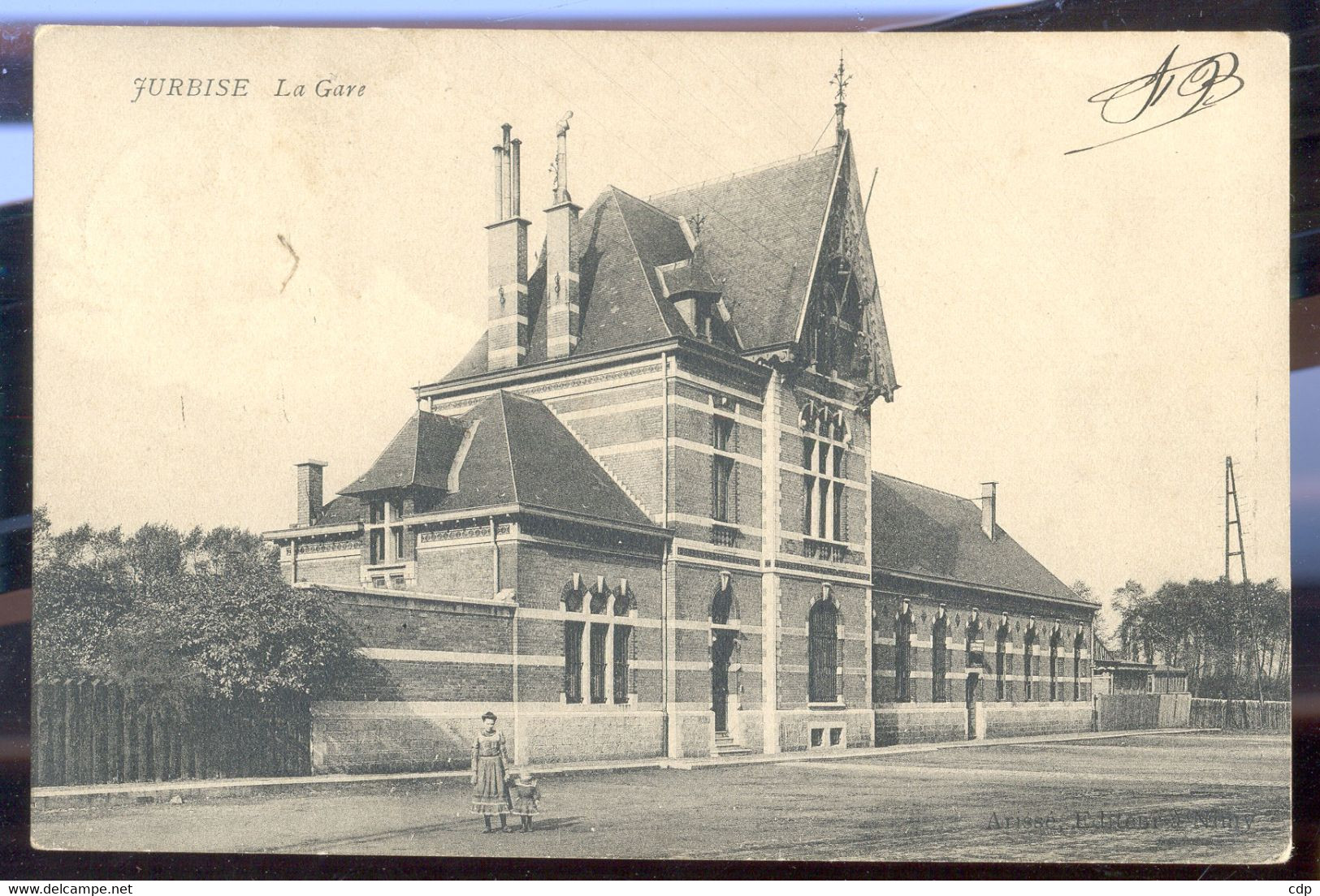 Cpa Jurbise  Gare  1912 - Jurbise