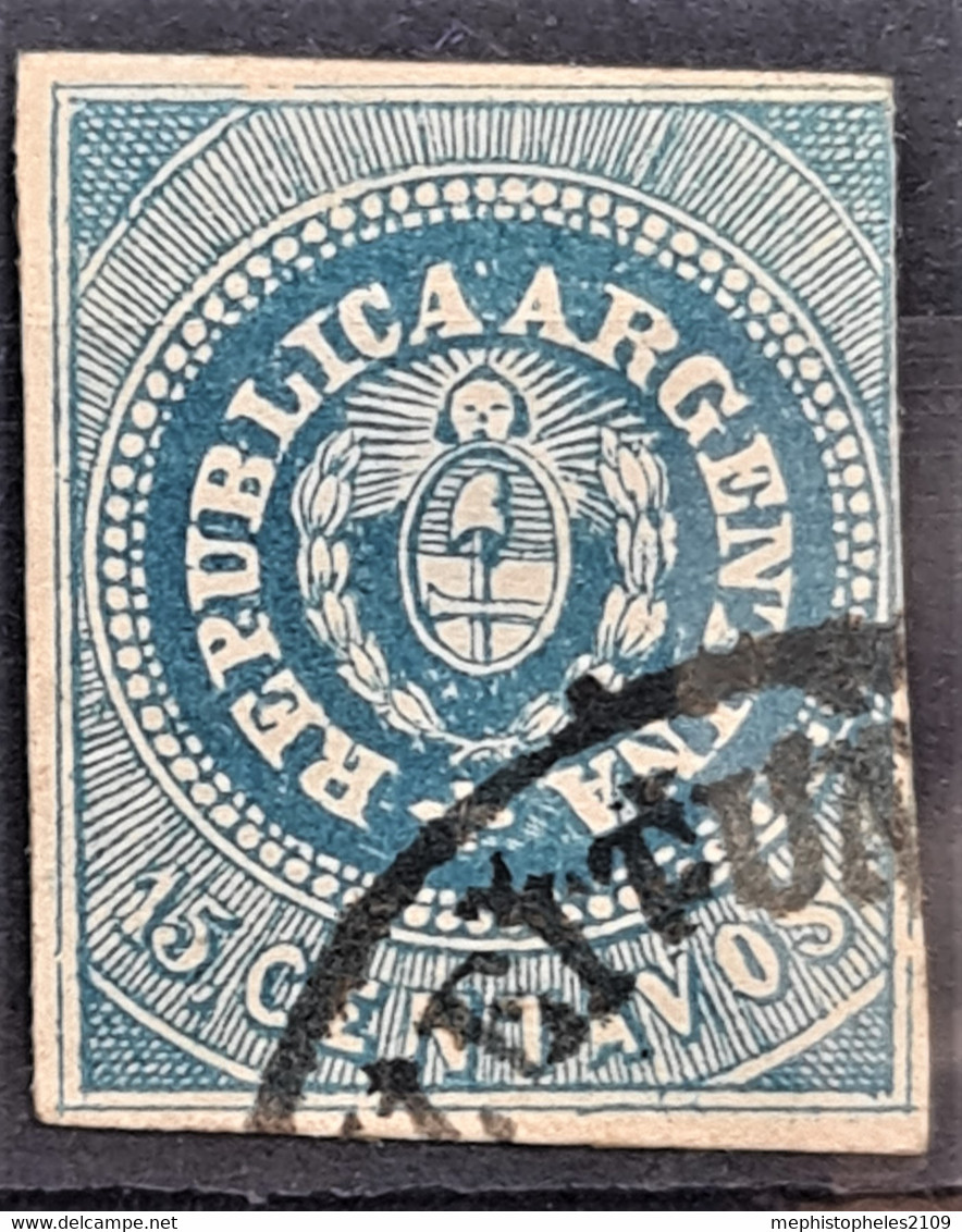 ARGENTINA 1862 - Canceled - Sc# 7 - Gebruikt