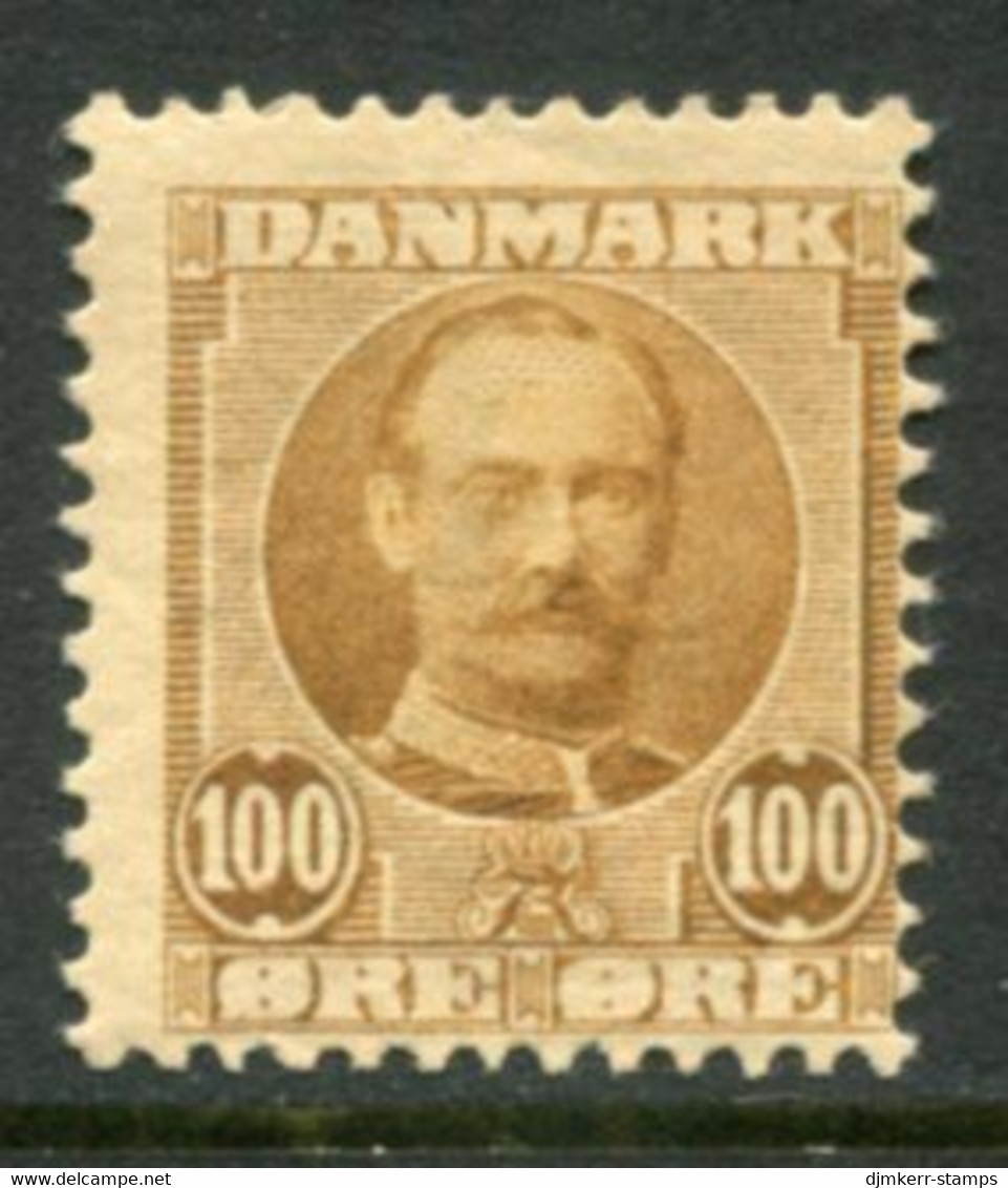 DENMARK 1907 Frederik VIII Definitive 100 Øre LHM / *. Michel 59, SG 130 - Unused Stamps