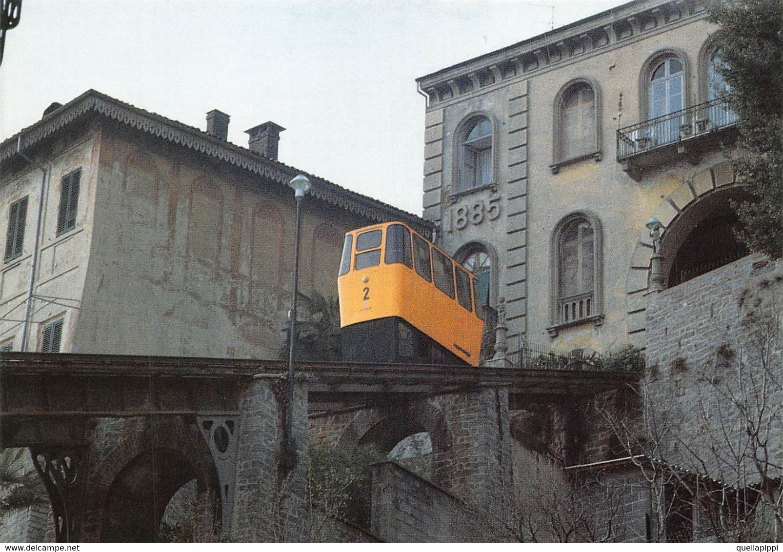 012615 "FUNICOLARE DI BIELLA-COMPIE 100 ANNI INAUGURATA NEL 1885 CON FUNZIONAMENTO AD ACQUA...... - 1985"  CART NON SPED - Funiculaires