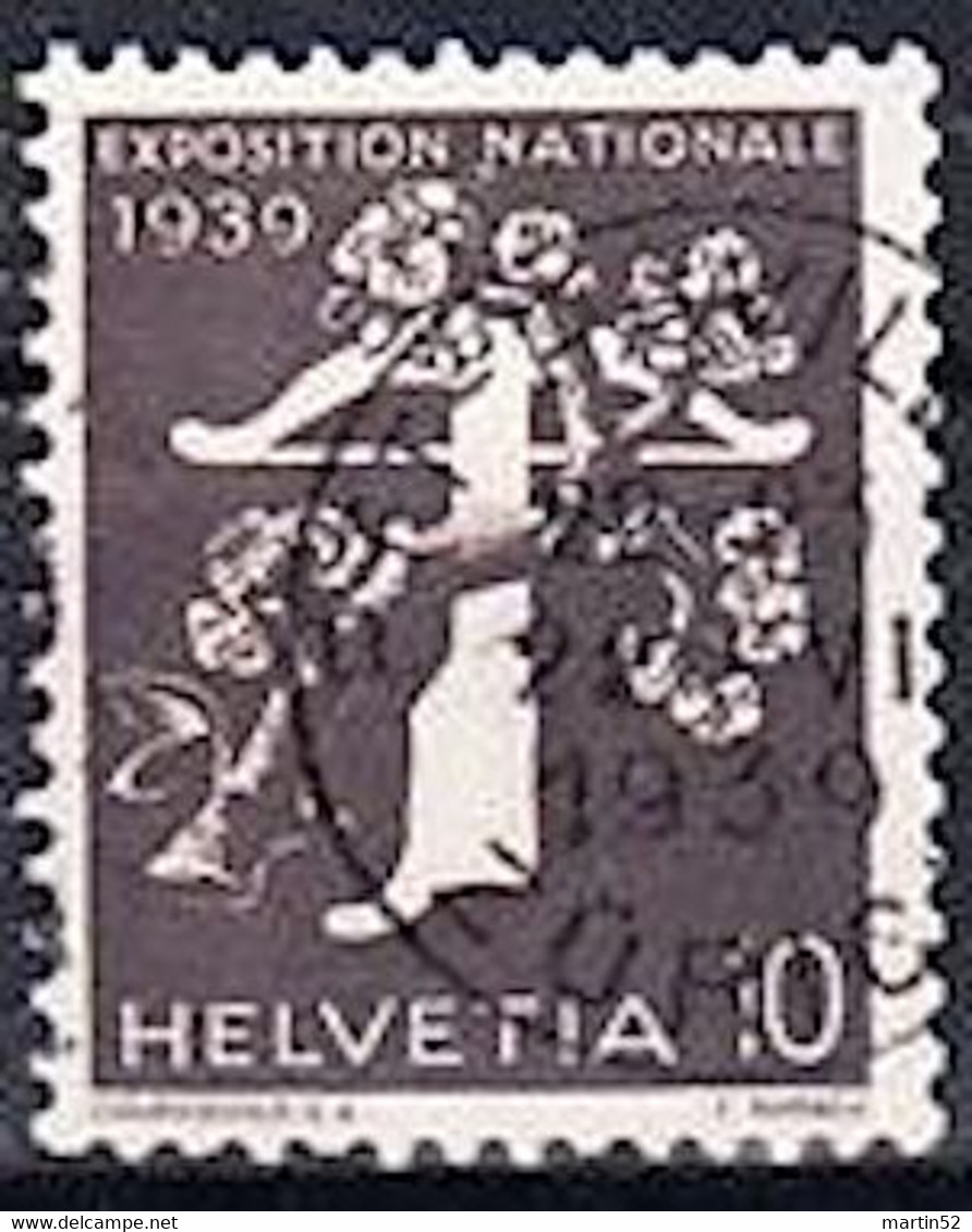 Schweiz Suisse 1939: "EXPOSITION" MIT NUMMER N3520 Zu 233yR.01 Mi 349yR Mit Voll-o ZÜRICH 22.VI.1939 PTT (Zu CHF 45.00) - Rouleaux