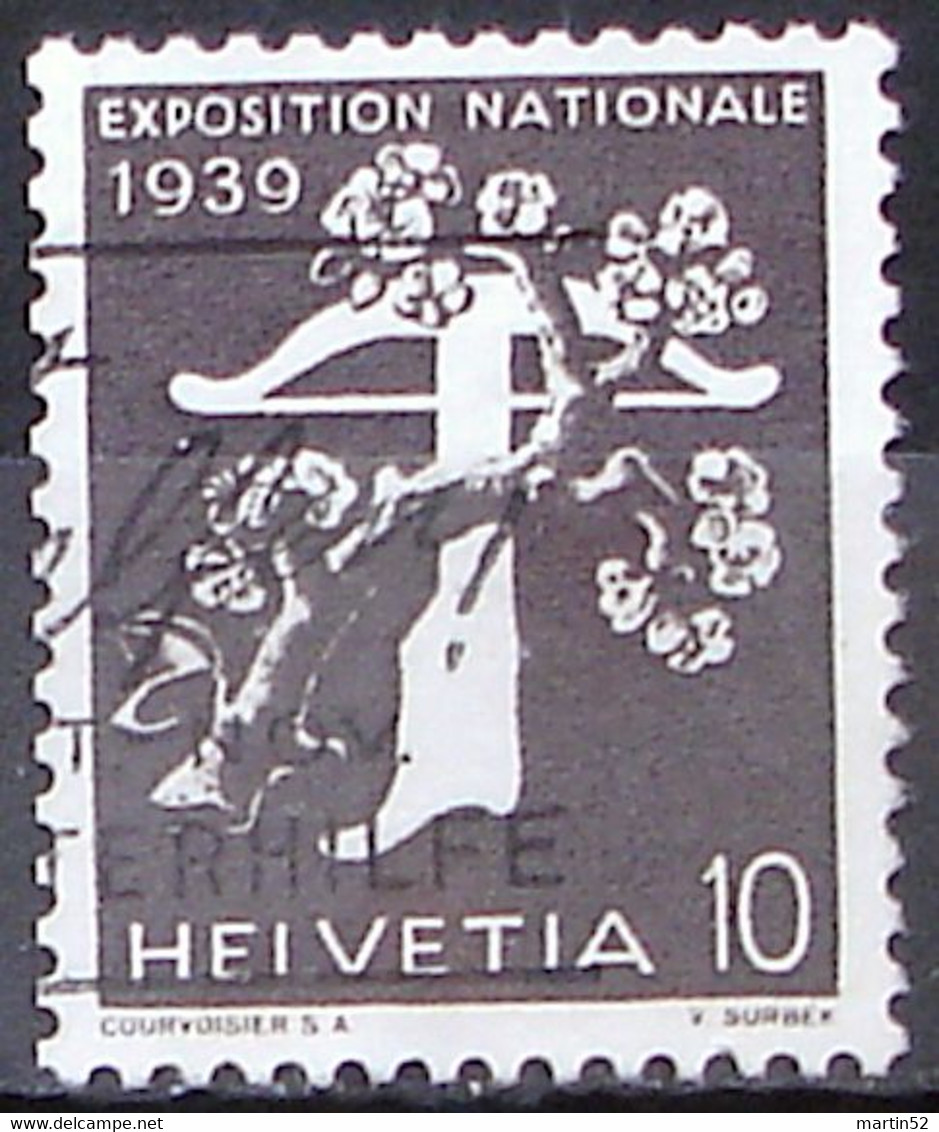 Schweiz Suisse 1939: "EXPOSITION" MIT NUMMER N0410  Zu 233yR.01 Mi 349yR Mit Stempel  WINTERHILFE (Zu CHF 45.00) - Rouleaux