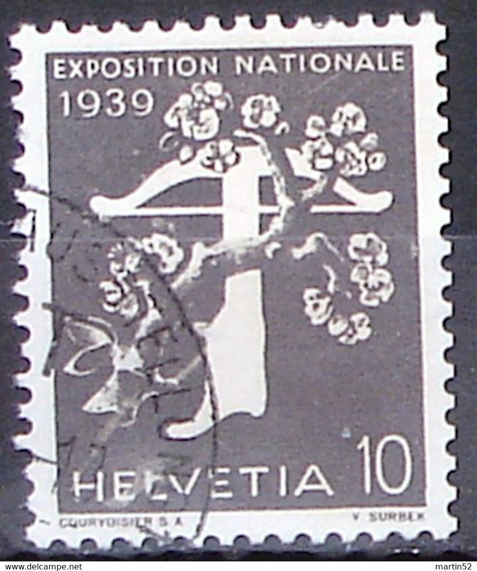 Schweiz Suisse 1939: "EXPOSITION" MIT NUMMER N7625 Zu 233yR.01 Mi 349yR Mit Stempel LANDESAUSSTELLUNG PTT (Zu CHF 45.00) - Coil Stamps