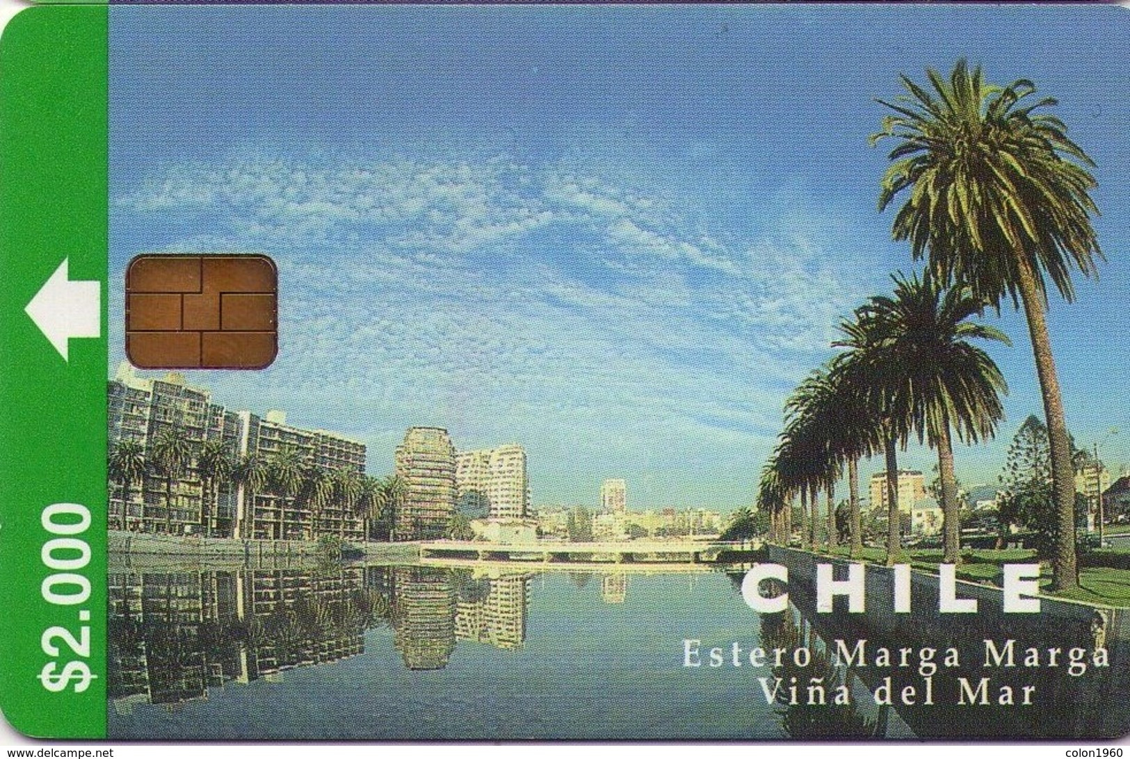 TARJETA TELEFONICA DE CHILE. Estero Marga Marga (2nd Issue) 04/98. CL-CTC-0044 (294) - Chile