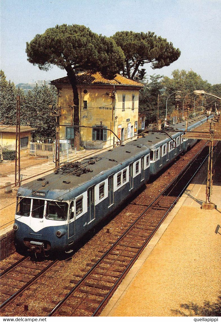012662 "LINEA METROPOLITANA ROMA-OSTIA-C.COLOMBO - STEFER - CONVOGLIO ELETTRONICI GRUPPO 100............." CART NON SPED - Metro