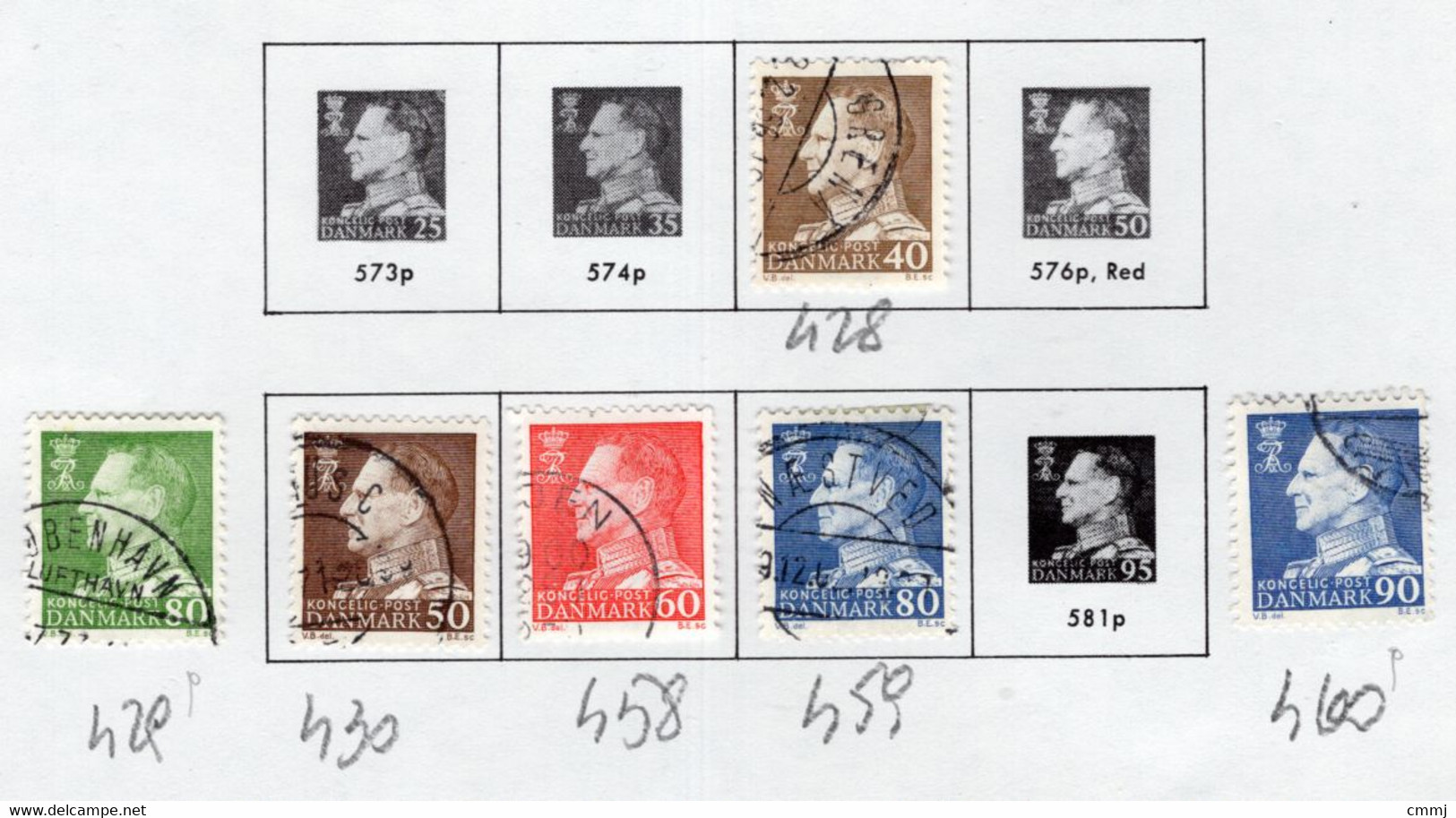 1965/1967 -  DANIMARCA - DENMARK - Mi. Nr. 428+429+430+458+459+460 - Used -  (Z0304..39) - Otros & Sin Clasificación