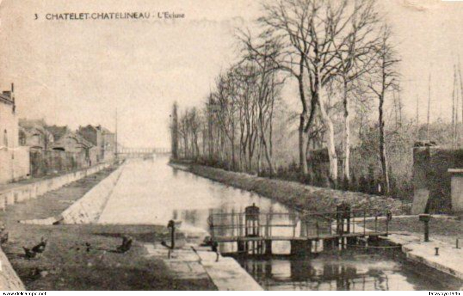 Chatelet  Chatelineau  L'écluse Voyagé En 1919 - Châtelet