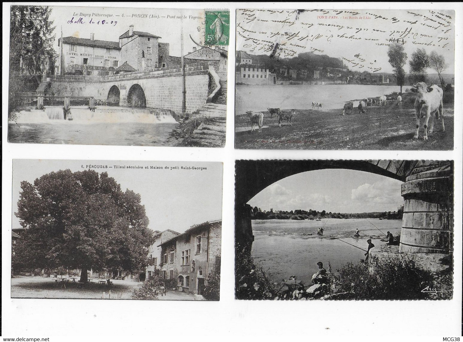 LOT  N°  3   De  100  CPA   Du  Département  01  -  VILLAGES  -  Toutes  Les  CPA  Sont  SCANNEES  . - 100 - 499 Postcards