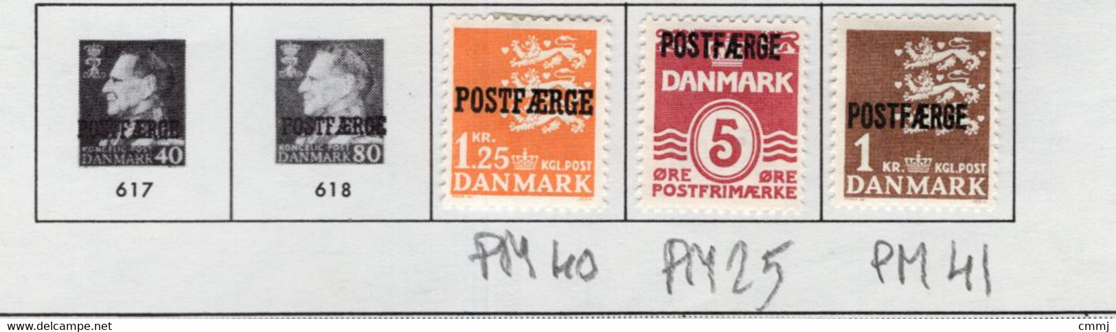 1942/1968 -  DANIMARCA - DENMARK - Mi. Nr. PM25+41+40 - Used -  (Z0304..39) - Service