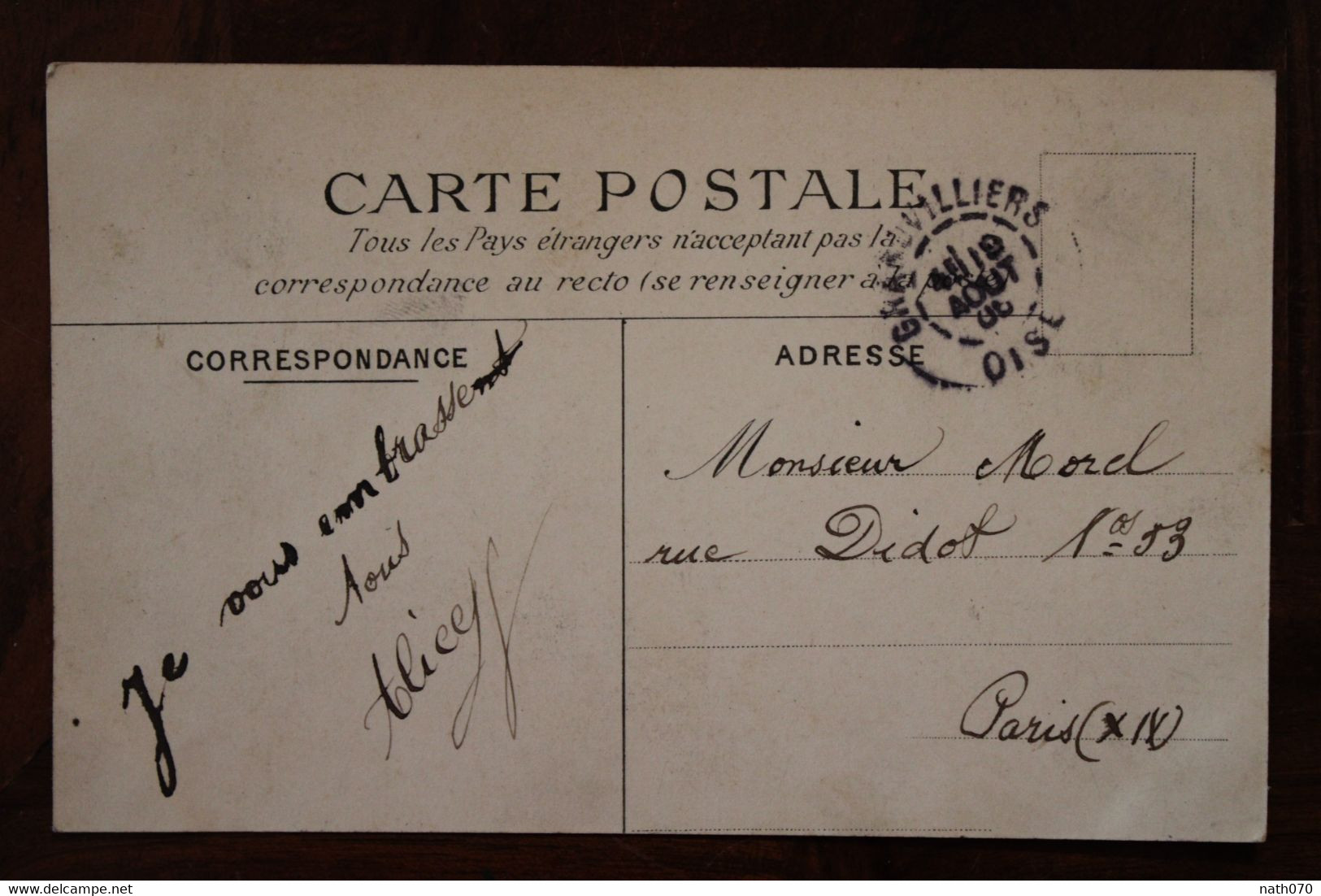 CPA Ak 1906 GRANDVILLIERS Jour De Marché Voyagée Animée Cover 60 Oise - Grandvilliers