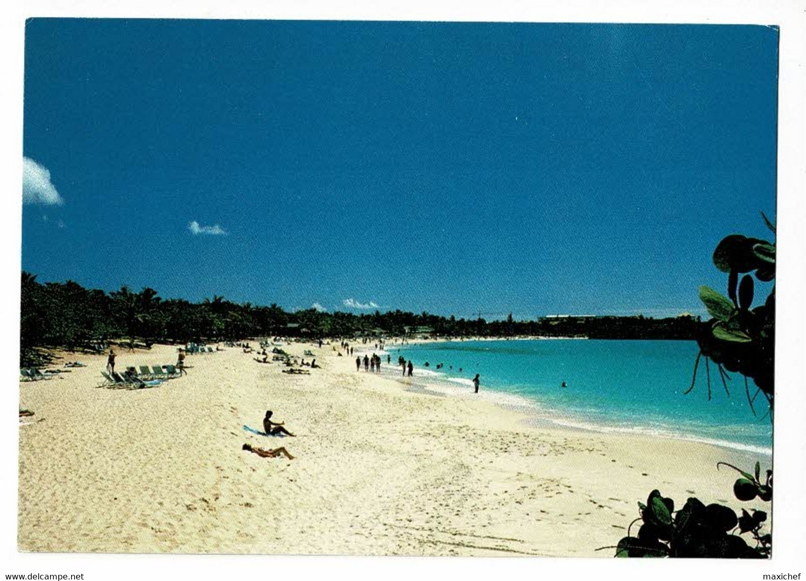 St Martin - Joyau De La Caraïbe - Plage De Mullet Bay (animation) Pas Circulé - Sint-Marteen