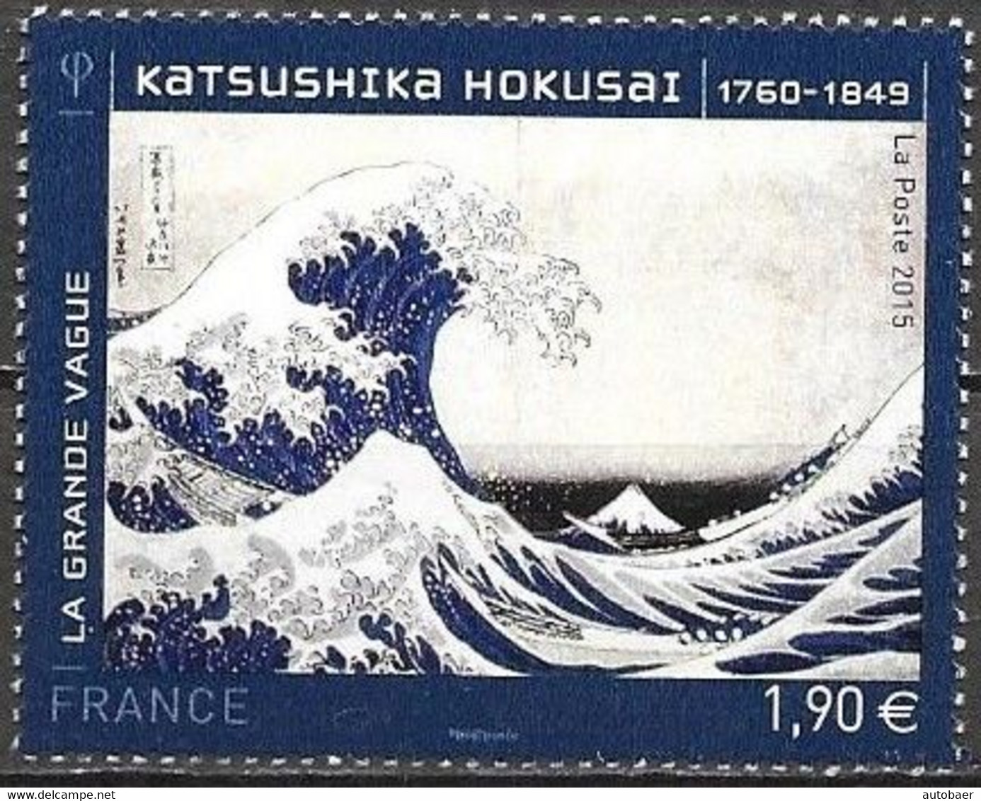 France Frankreich No. 4923 2015 Katsushika Hokusai Michel-Nr. 6057 MNH Mint Neuf Postfrisch ** - Ongebruikt