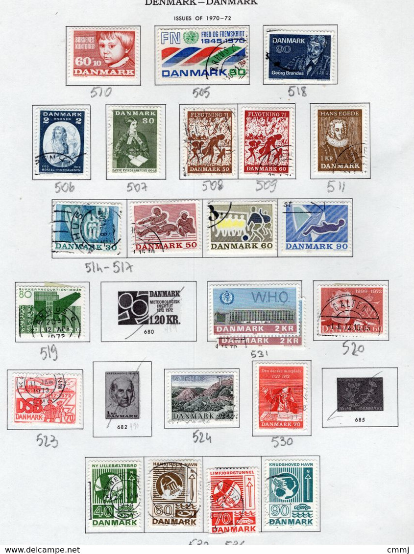 1971/1972 -  DANIMARCA - DENMARK - Mi. Nr. 505/534 - LH/Used -  (Z0304..40) - Altri & Non Classificati