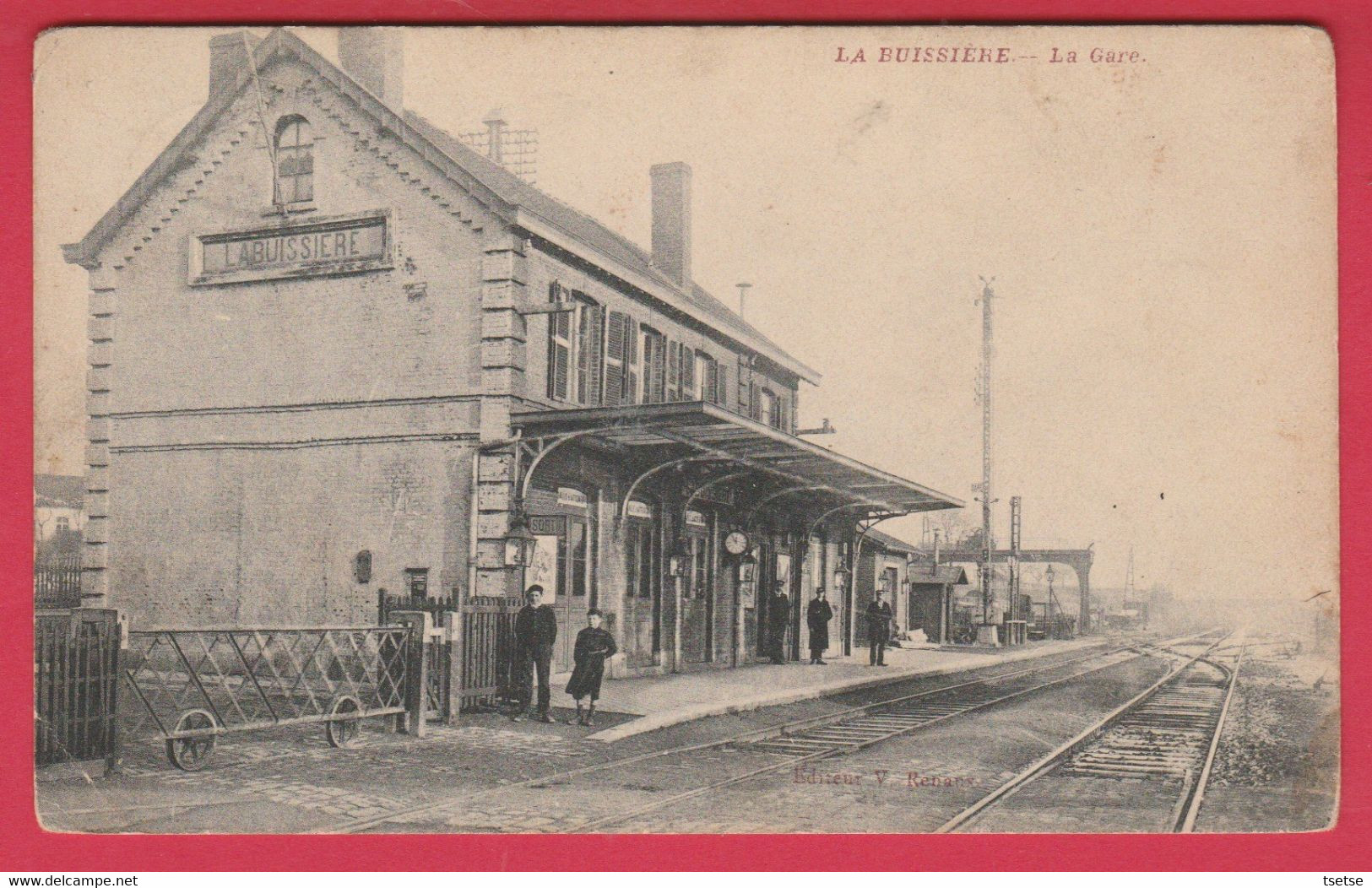 La Buissière - La Gare - 1911 ( Voir Verso ) - Merbes-le-Château