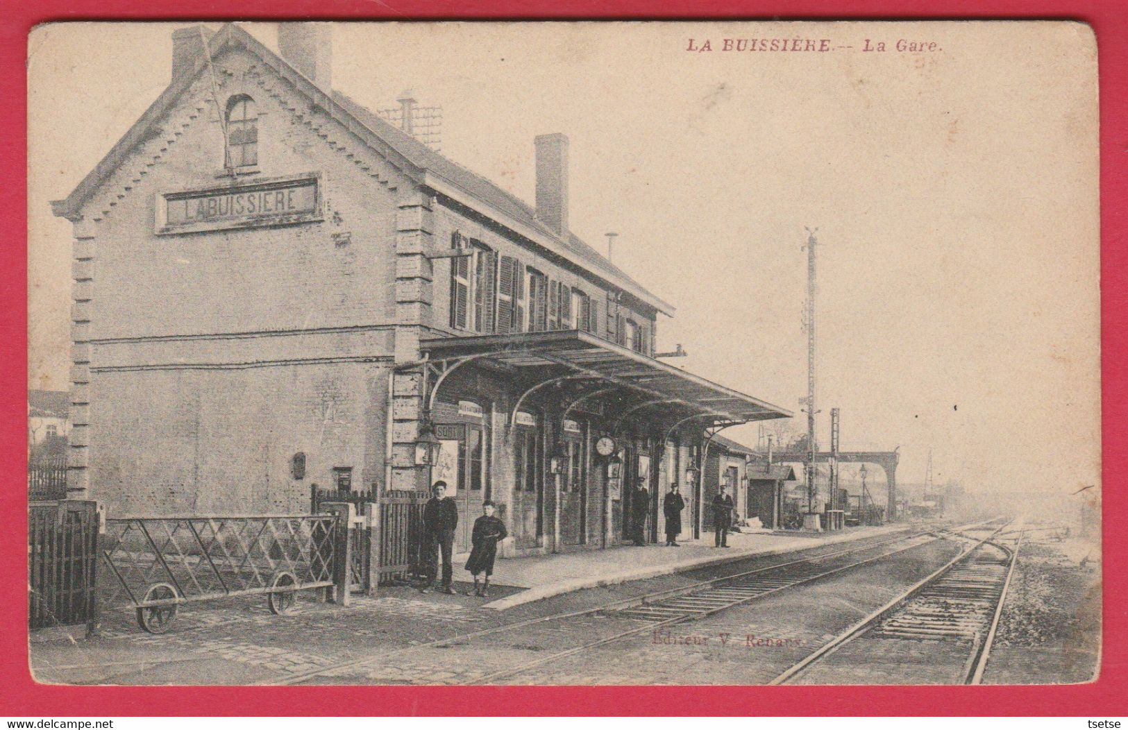 La Buissière - La Gare - 1911 ( Voir Verso ) - Merbes-le-Chateau