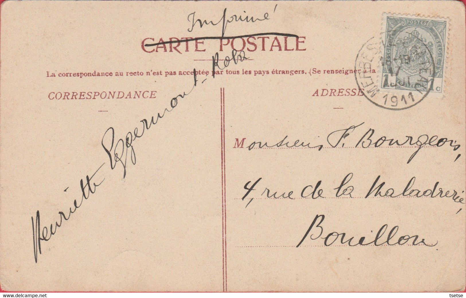 La Buissière - Les Ponts - 1911 ( Voir Verso ) - Merbes-le-Chateau