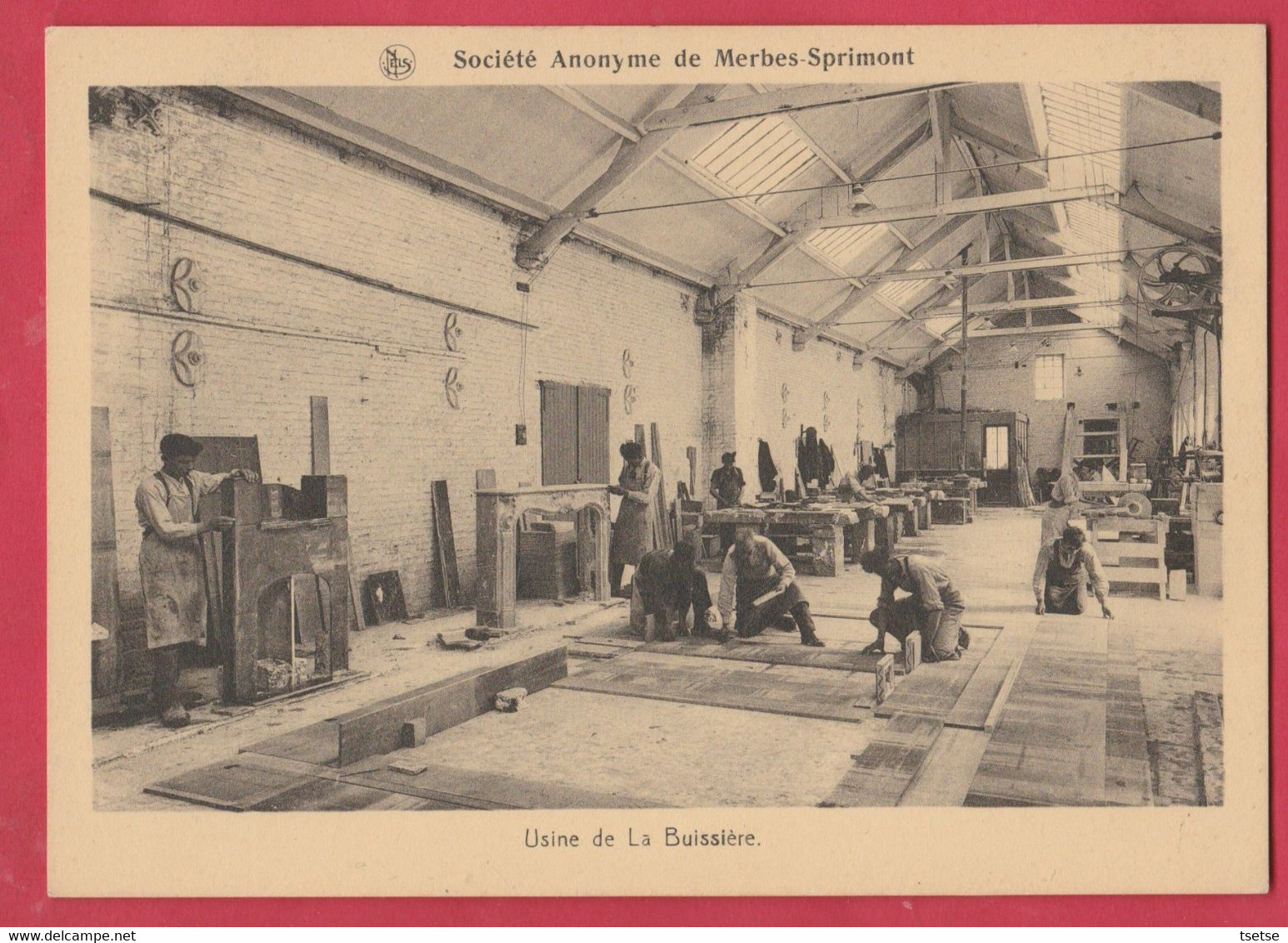 La Buissière - Marbrerie ( Usine ) De La Société Anonyme De Merbes-Sprimont  ( Voir Verso ) - Merbes-le-Château