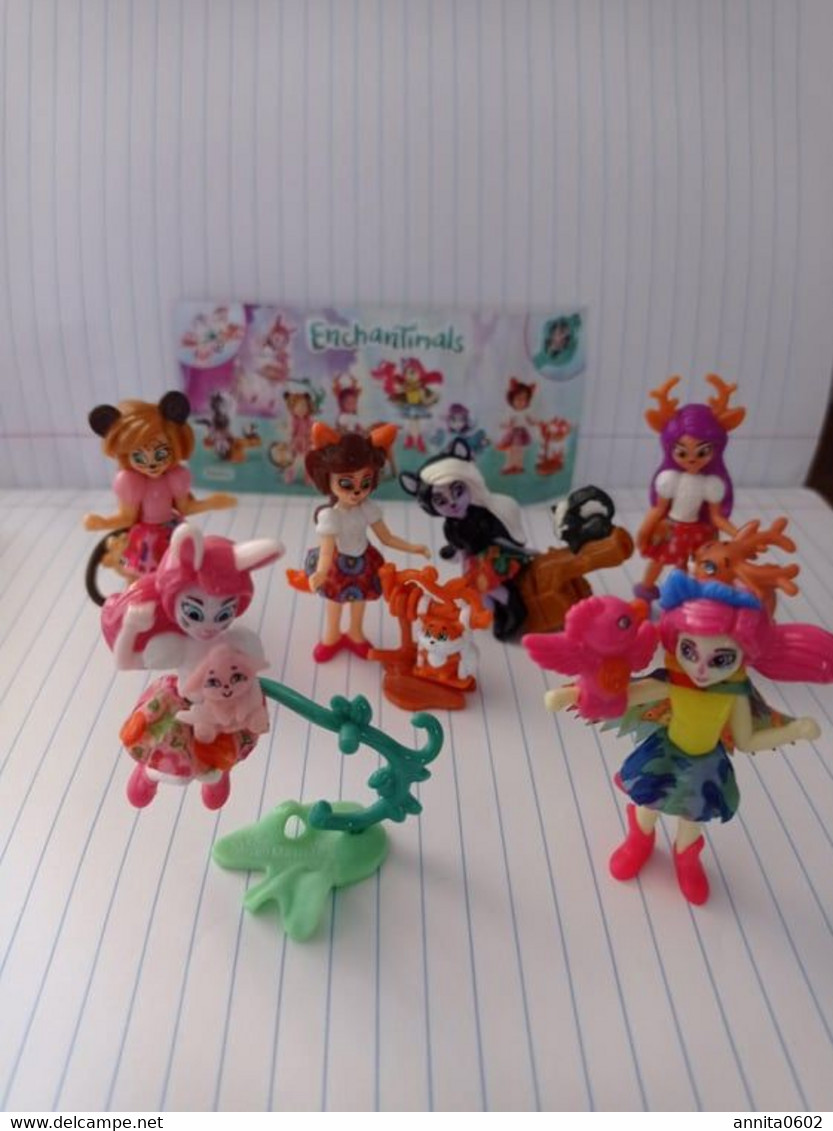 2019 Kinder Surprise Enchantimals 6 Toys From Egg Magic Girls With Animals DV421 - DV441 +SECRET TOY GIFT - Diddl