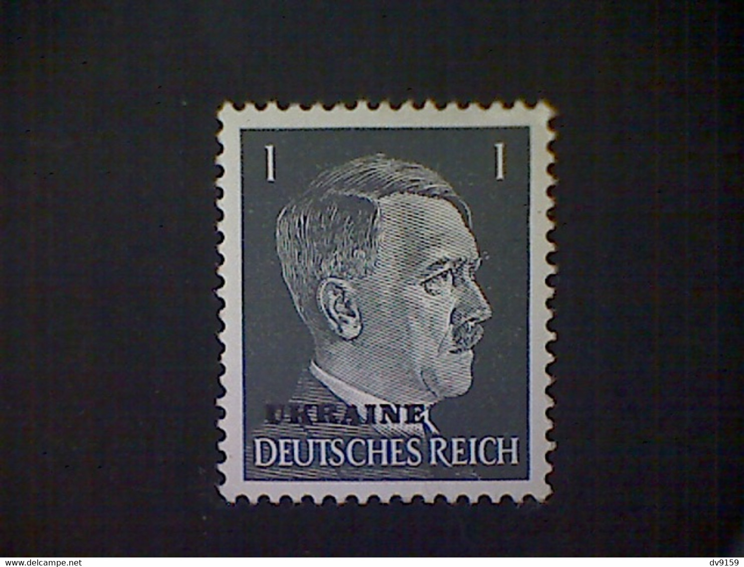 Russia, Scott #N41, Mint (*), 1941, Hitler Overprint Ukraine, 1pf, Gray Black - 1941-43 Occupation: Germany