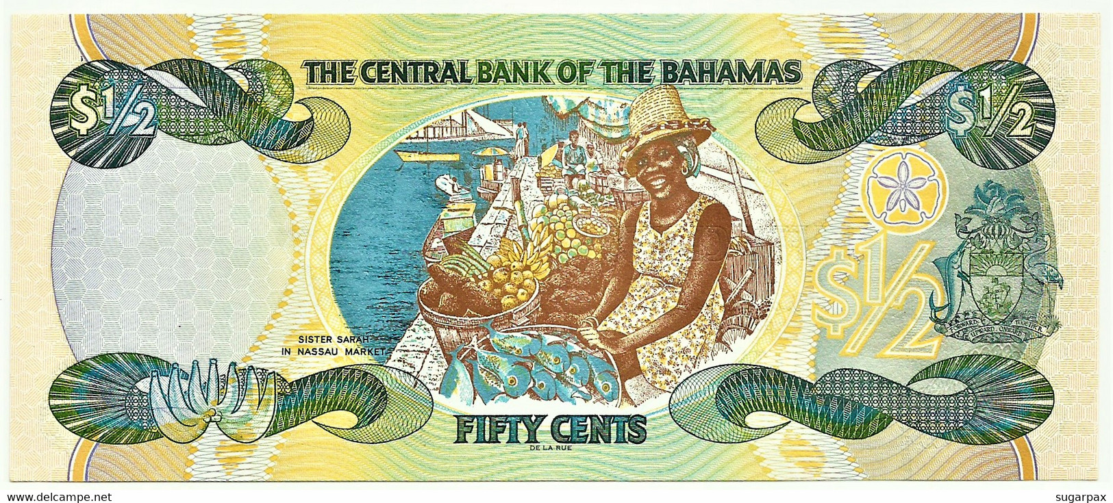 Bahamas - 50 Cents - 1/2 Dollar - 2001 - Pick: 68 - Unc. - Serie A - Queen Elizabeth II - Bahamas