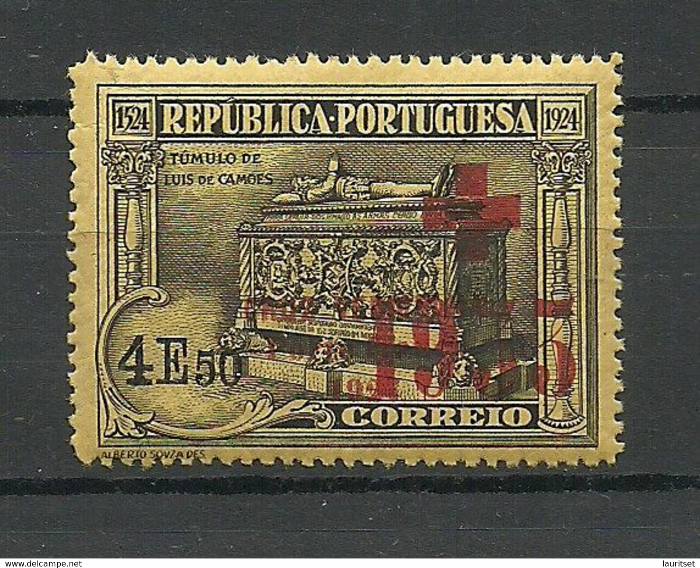 PORTUGAL 1933 Michel 45 MNH Red Cross Roter Kreuz Portofreiheitsmarke - Ungebraucht