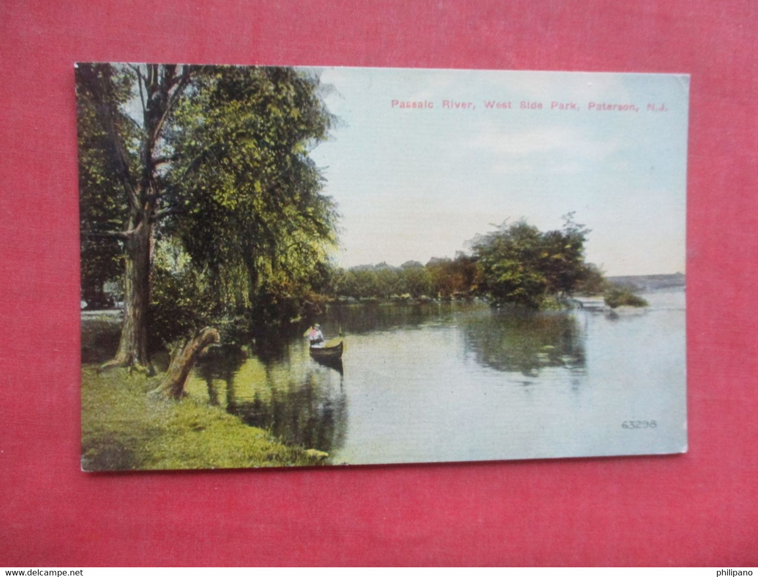 Passaic River  West Side Park Paterson  New Jersey     Ref 5087 - Paterson