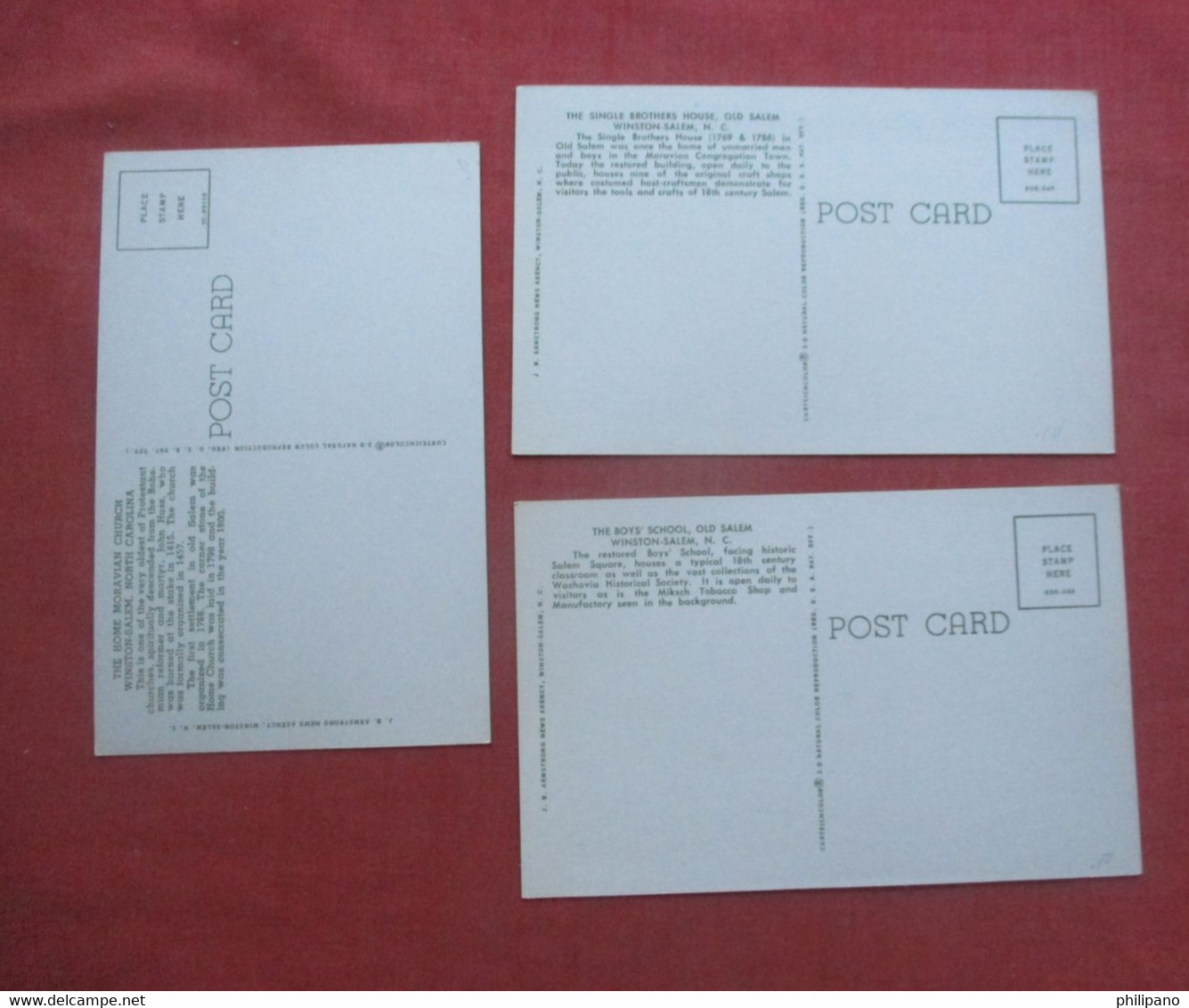 Lot Of  3 Cards----- Winston Salem North Carolina > Winston Salem     Ref 5088 - Winston Salem