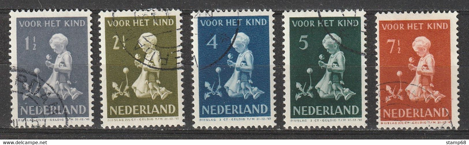 Nederland NVPH 374-78 Kinderzegels 1940 Used Gestempeld - Usati