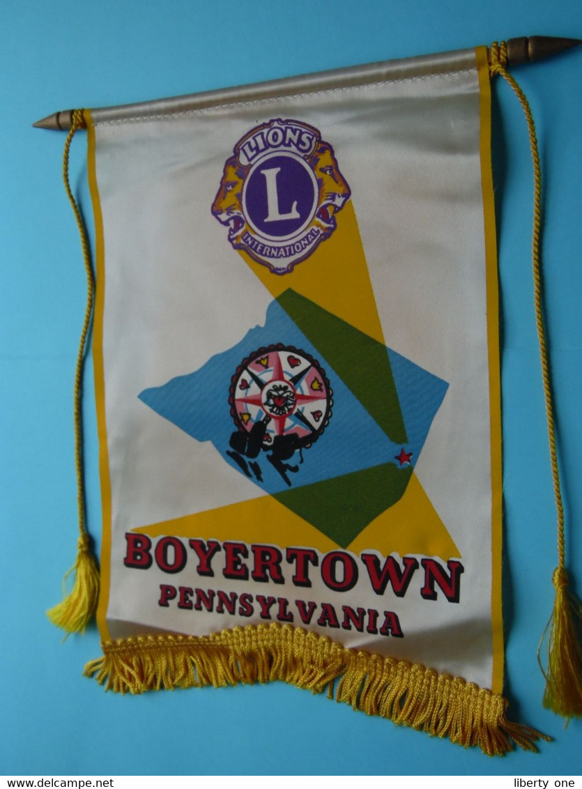 BOYERTOWN > PENNSYLVANIA > LIONS International ( Ancien / Old > FANION > Wimpel > Pennant ) See Photo ! - Sonstige & Ohne Zuordnung