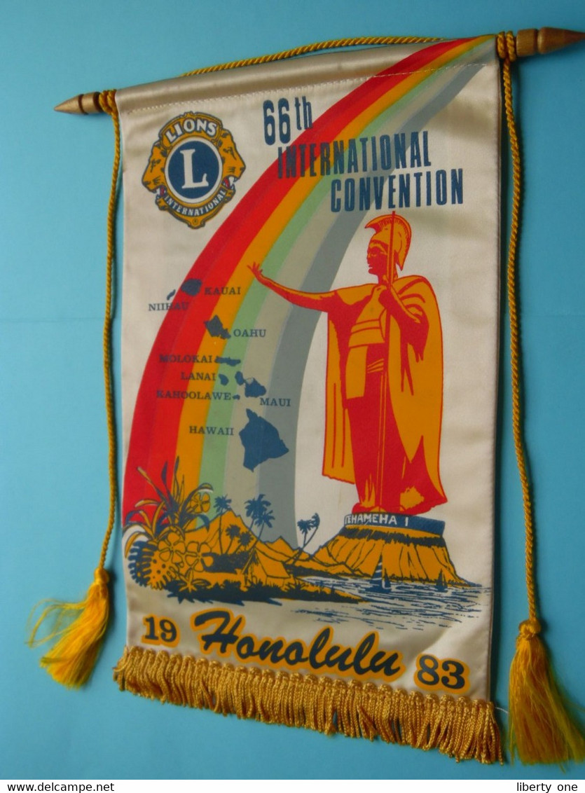 HONOLULU 1983 - 66th Int. CONVENTION > LIONS International ( Ancien / Old > FANION > Wimpel > Pennant ) ! - Sonstige & Ohne Zuordnung